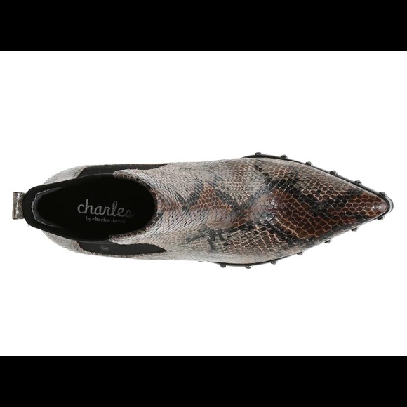 Charles By Charles David Dodger Snakeskin Boot New - Picture 5 of 8